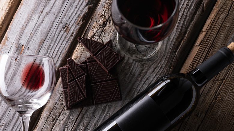 wine and chocolate