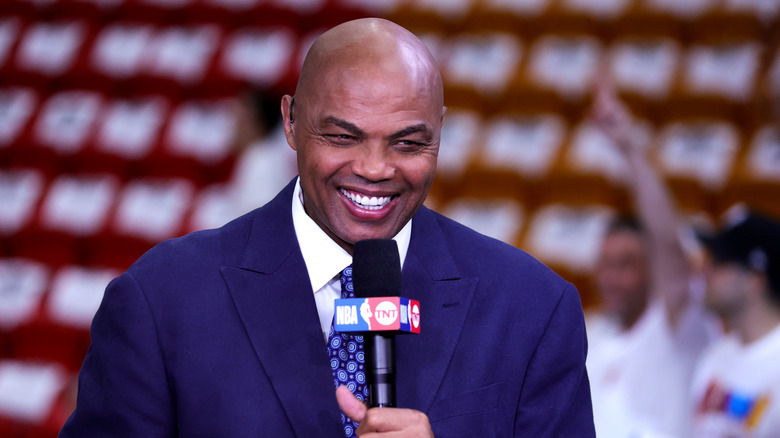 Charles Barkley speaking on TV