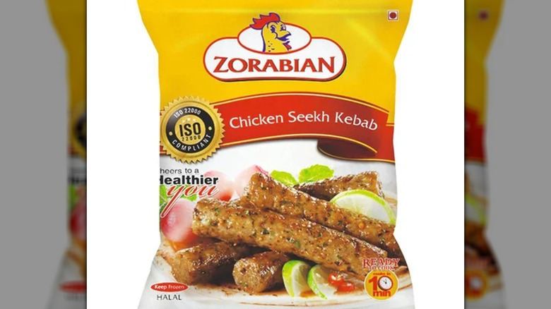 chicken seekh kebabs