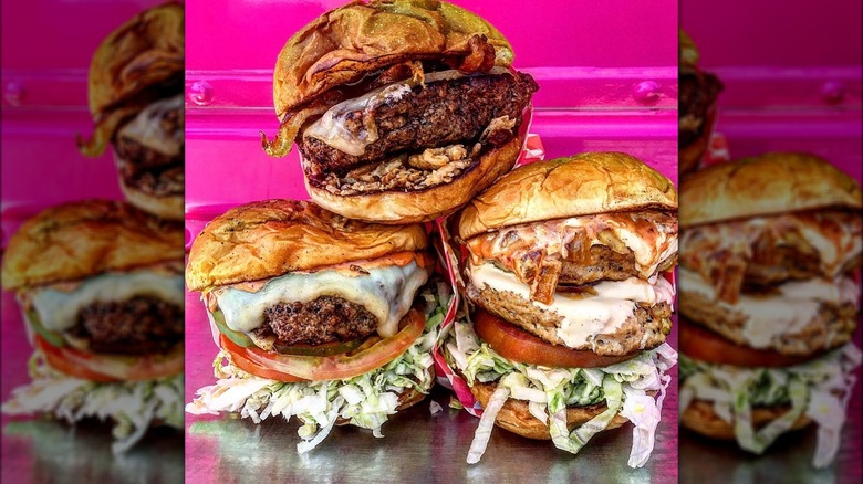 Trio of Baby's Badass Burgers