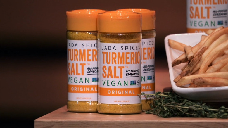 Jars of JADA Spices Turmeric Salt