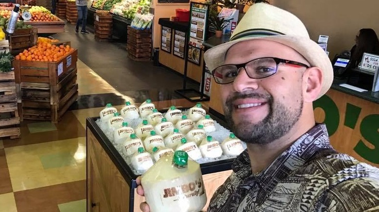 Vincent "Coco Vinny" Zaldivar at a Coco Taps store display in California