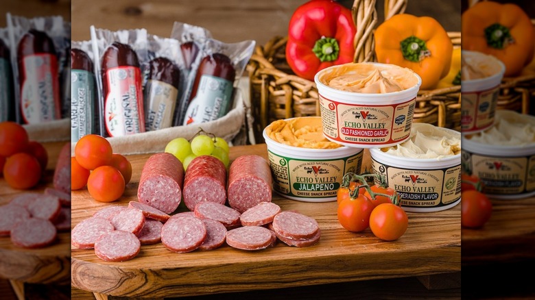 Echo Valley sausages and cheese spreads