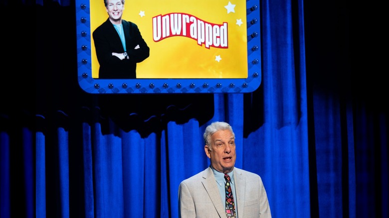 Marc Summers on stage at "The Life & Slimes of Marc Summers"