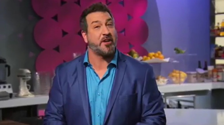 Still shot from Food Network's Rewrapped with Joey Fatone