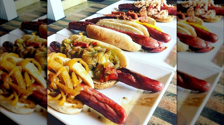 An assortment of hot dogs from Max's Bar And Grill