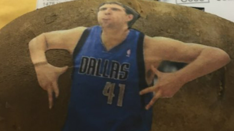 Dirk Nowitzksi Potato Parcel