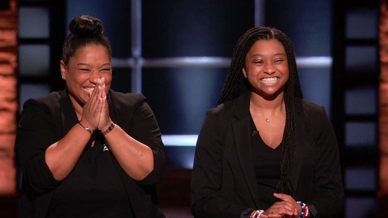 Monique and Tyla-Simone Crayton pitching Sienna Sauce on Shark Tank