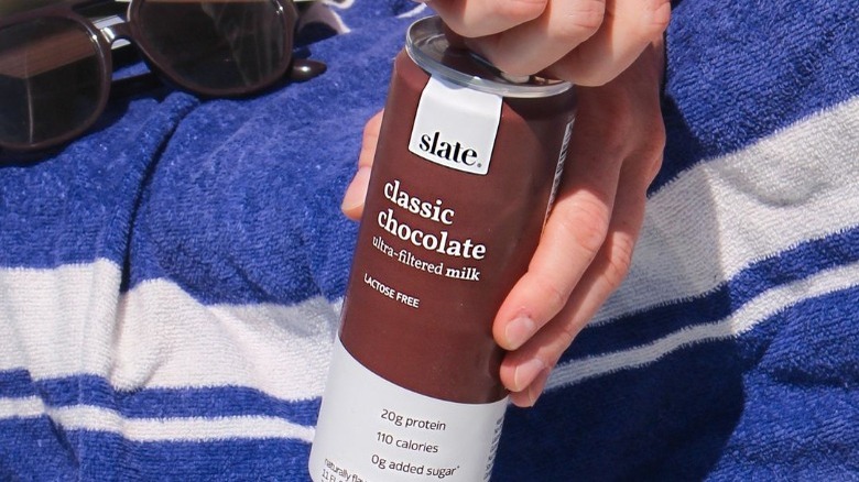 Slate chocolate milk