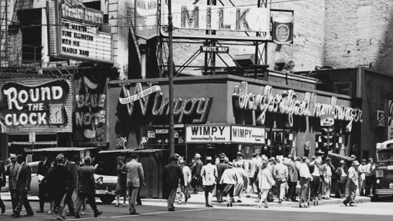 Wimpy storefront in Chicago in 1958