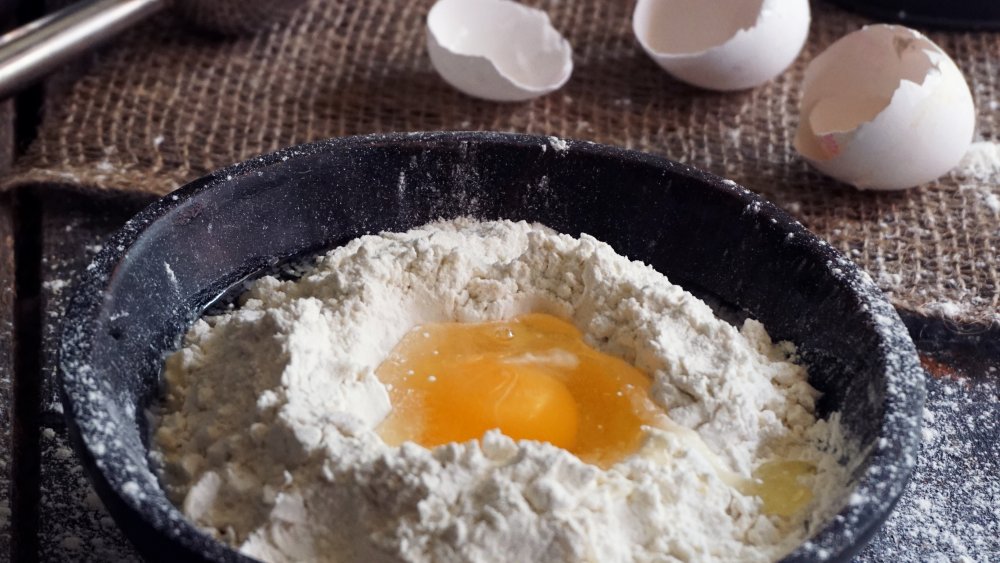 flour and eggs