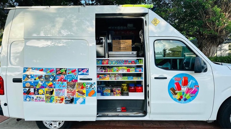 Nissan eco-friendly ice cream van