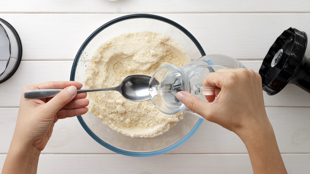  adjust the water content with 00 flour