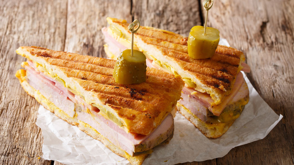 Panini-style Cuban sandwich