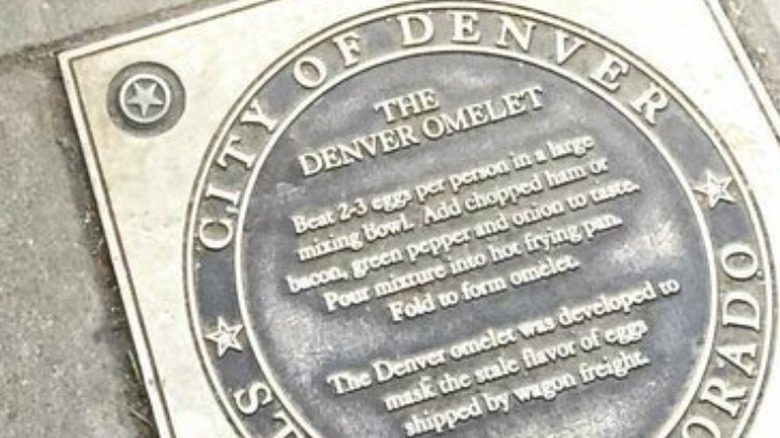 Denver omelet plaque