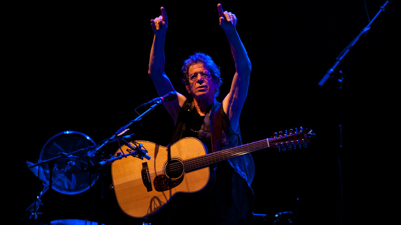 Lou Reed performing live