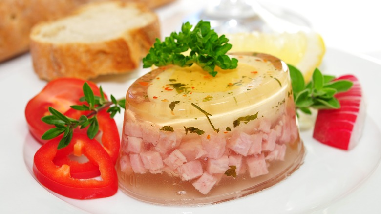 Egg in aspic