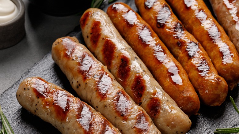 assorted grilled sausages