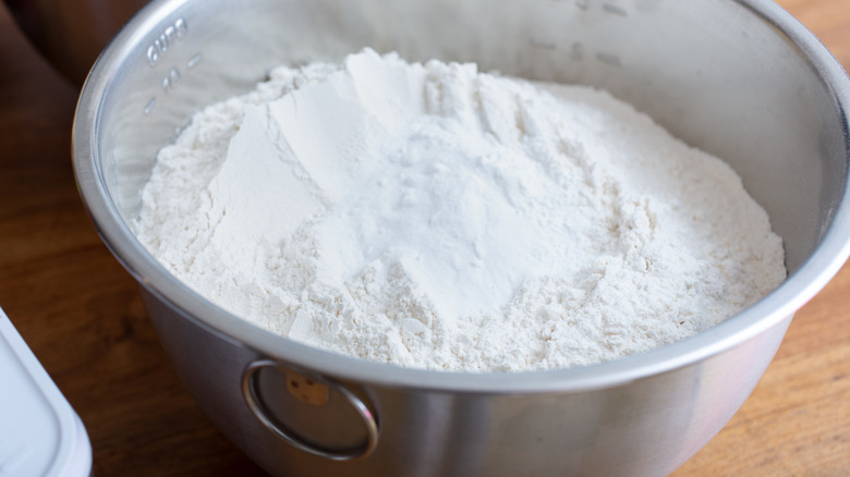 bowl of all purpose flour