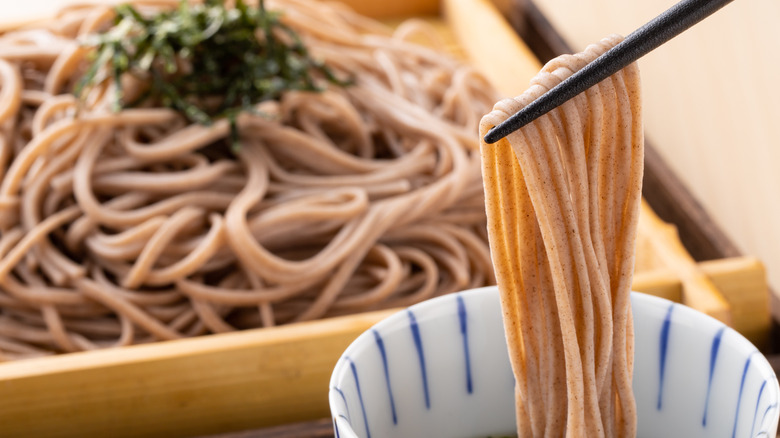 Japanese soba noodles