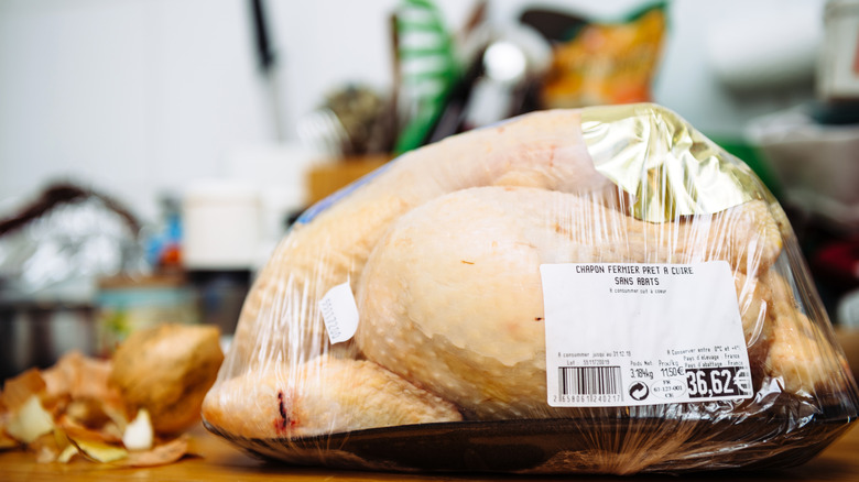 Packaged raw capon