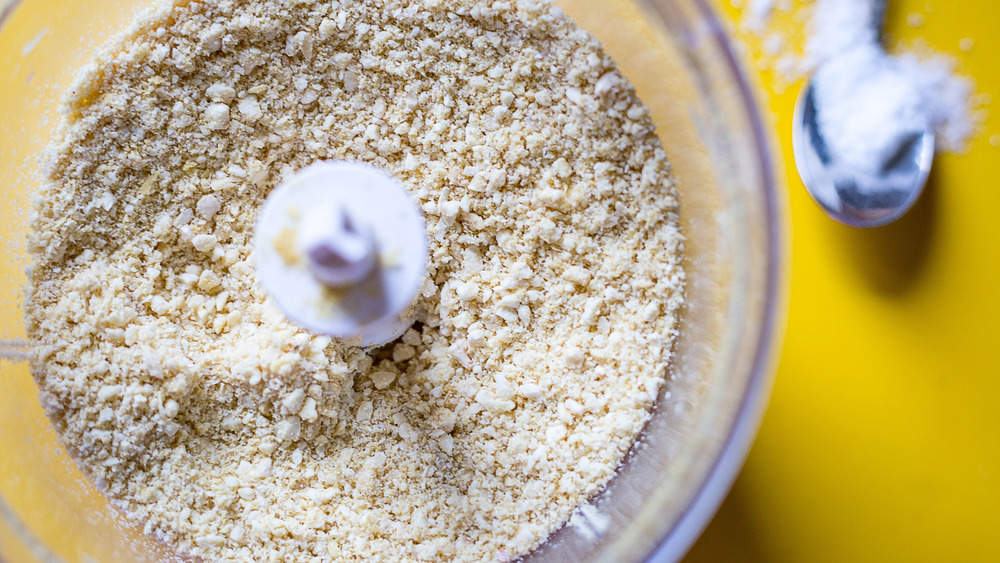 Cashews in food processor