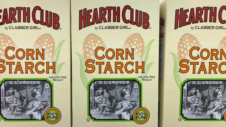 boxes of corn starch