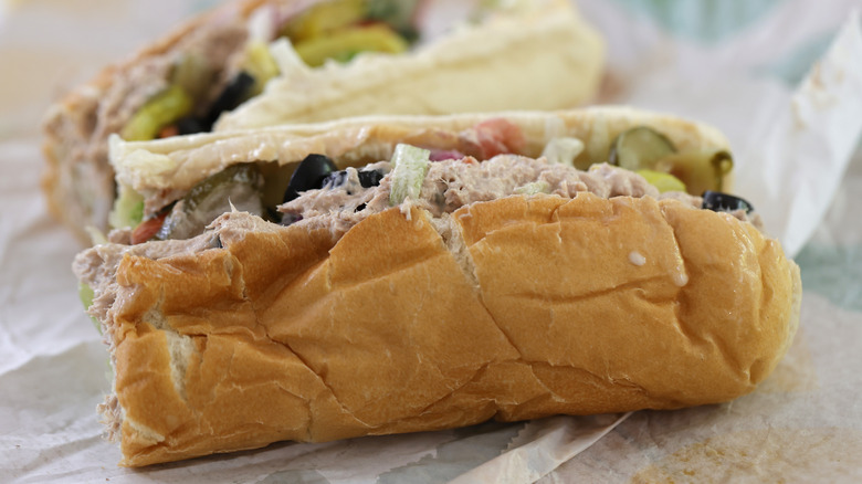 Subway tuna sandwich