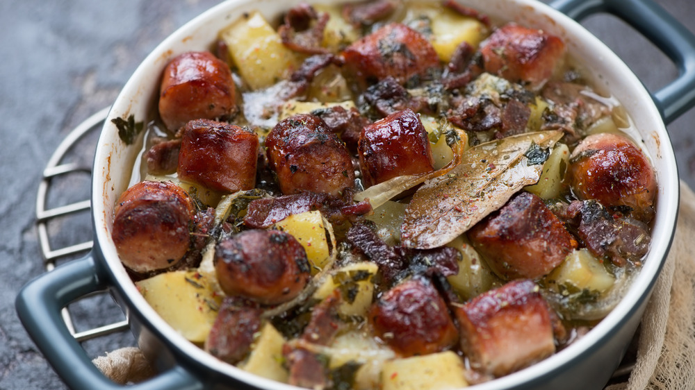 Dublin coddle in a pot