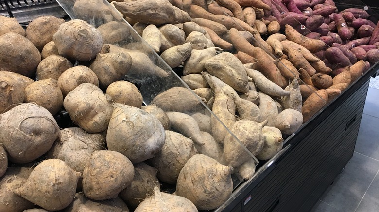 tubers in supermarket