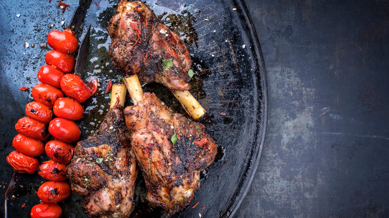 lamb shank with tomatoes