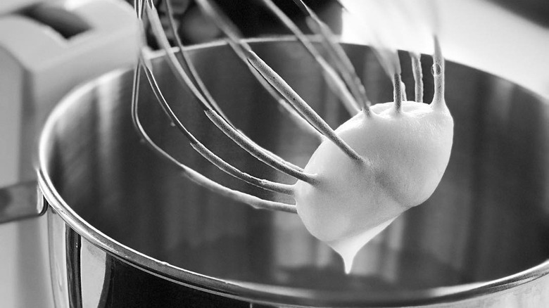 Whisking egg whites 