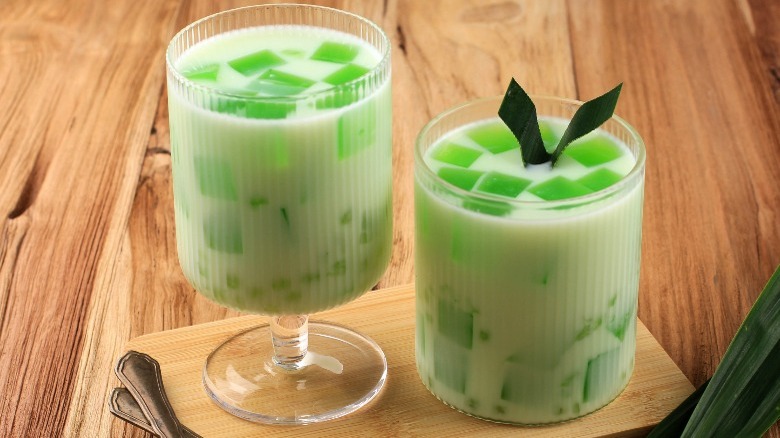 dessert made with pandan