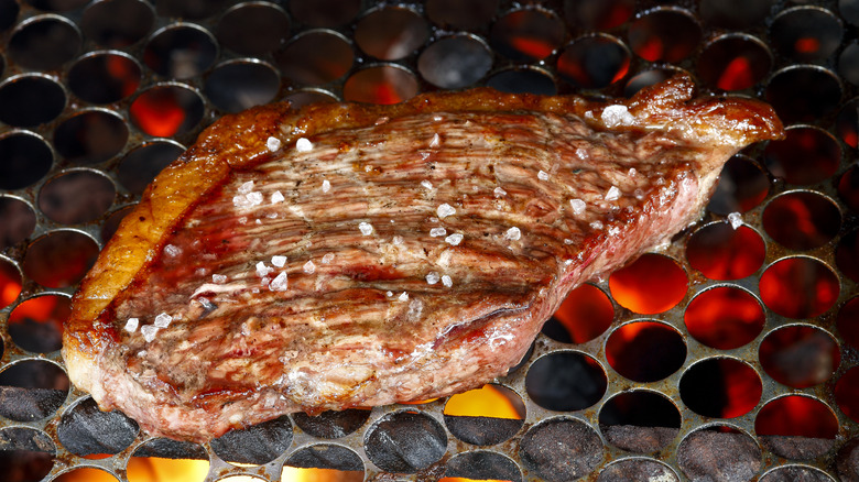 whole picanha on a grill