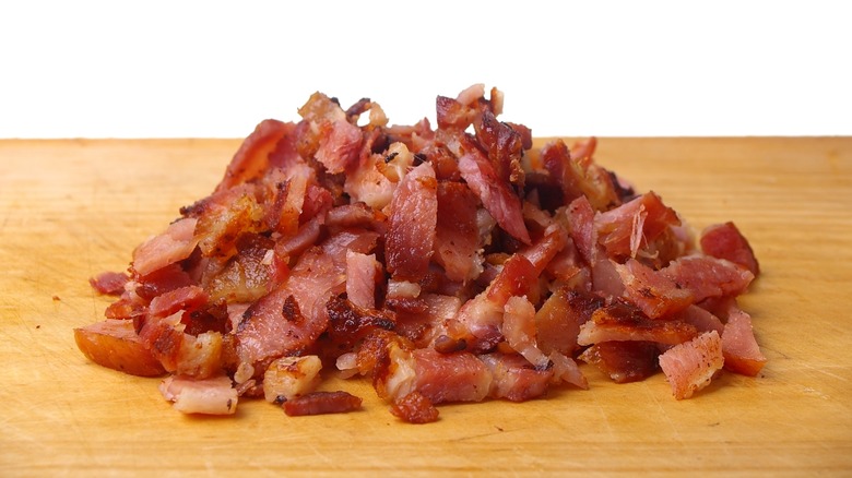 pile of bacon bits