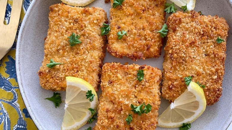 Silken tofu escalope