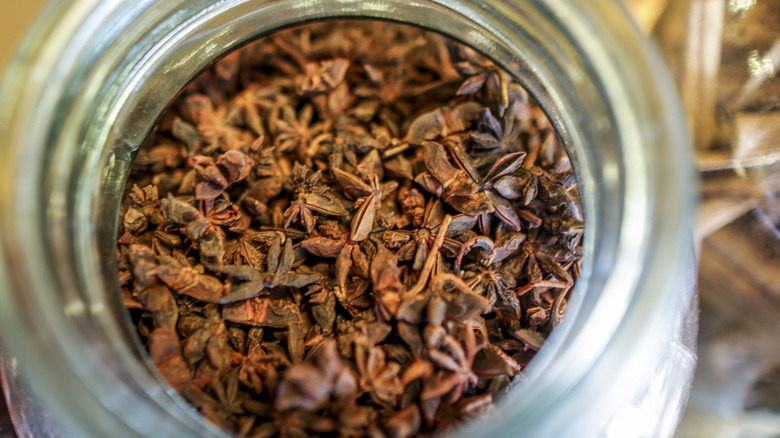 Jar of star anise