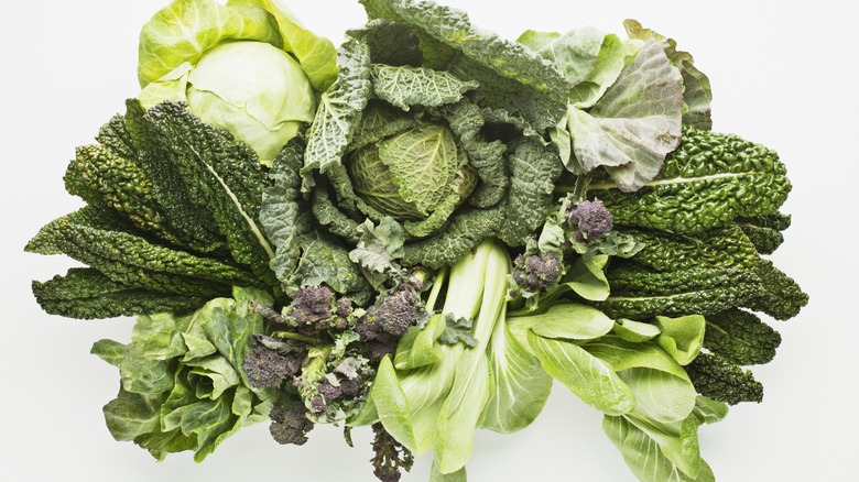 Various cruciferous vegetables