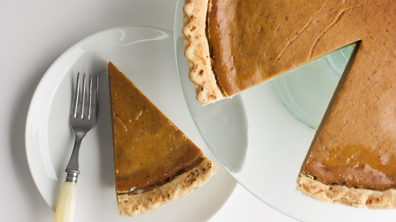 Pie with slice taken out