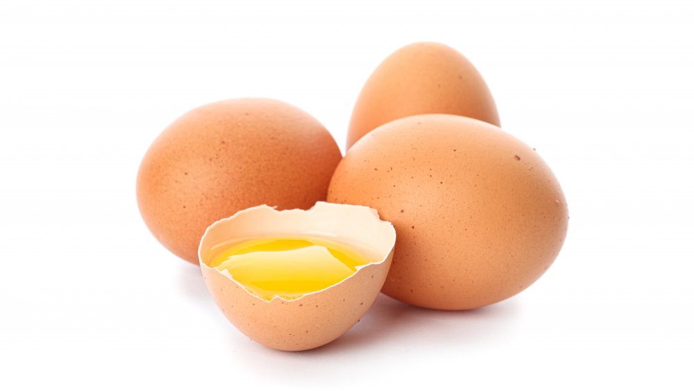 Raw eggs