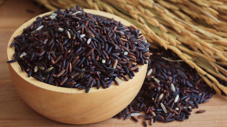 A bowl of wild rice