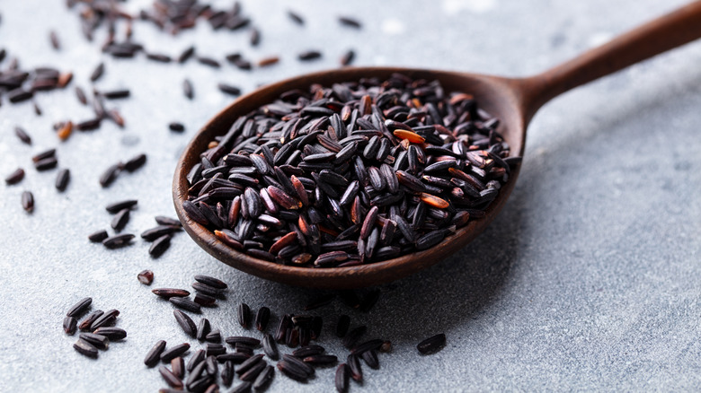 A spoonful of wild rice