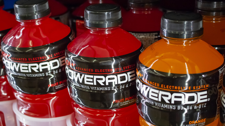 Powerade bottles marketing electrolytes 