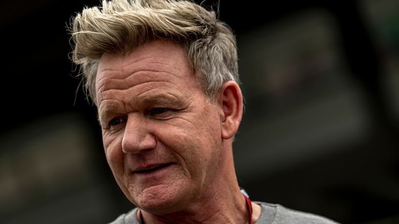 Gordon Ramsay attending sporting event