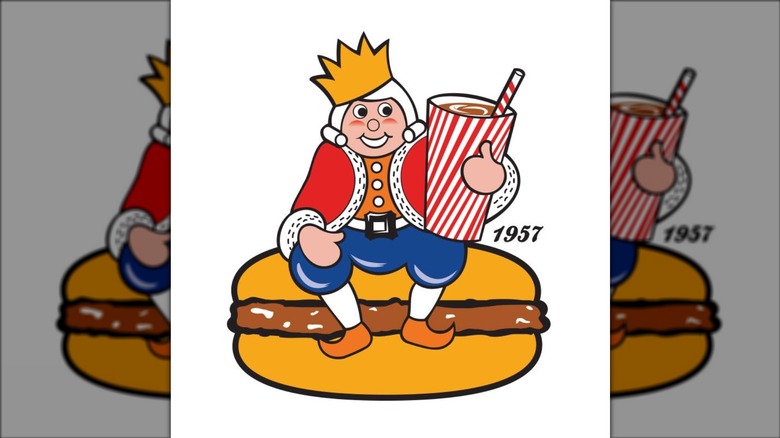 Old Burger King logo from 1957