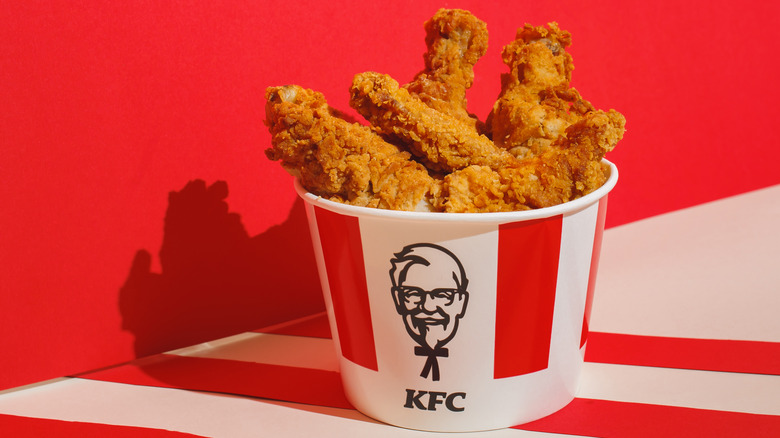 Bucket of KFC chicken