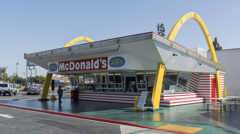 old operating McDonald's in Downey, California 