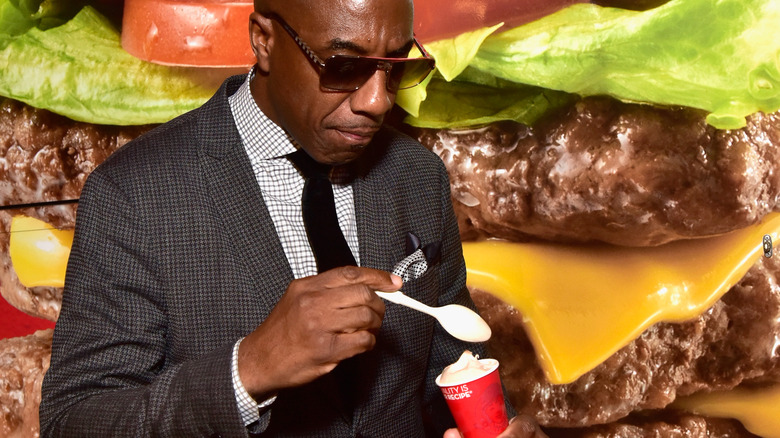 J.B. Smoove eating a frosty