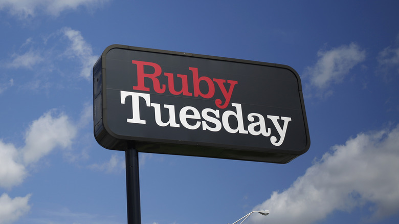 A Ruby Tuesday sign