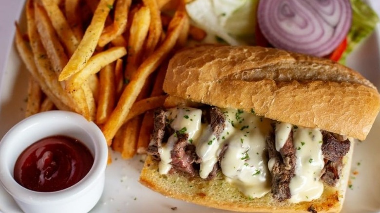 Steak sandwich from Ruth's Chris Steak House